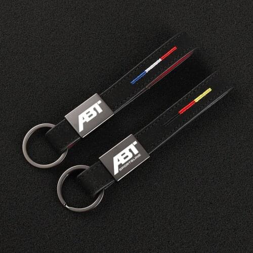 2021 New Fashion Leather Keychain Business Gift Car Styling Key Ring For ABT Audi RS3 RS4 RS5 RS6 RS7 S4 S5 S6 SQ7 TT A5 A4 VW