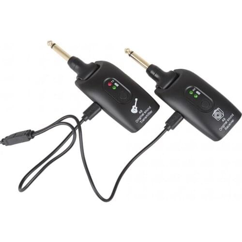 Rechargeable Wireless Guitar Transmitter Receiver A9 2.4GH Original Sound Support 50M Effective Transmission Range for Guitar