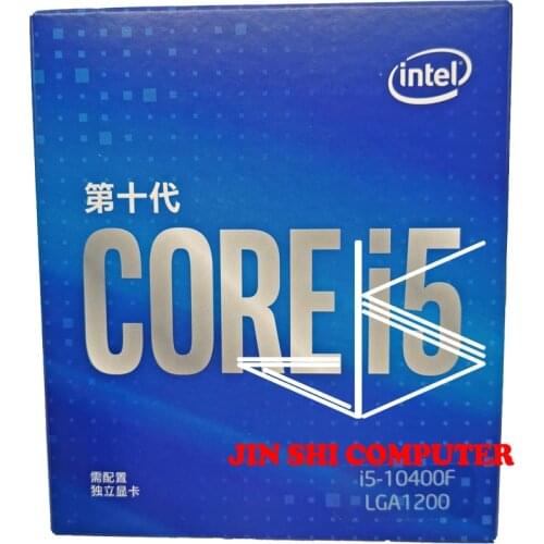 Intel Core i5-10400F i5 10400F 2.9 GHz Six-Core Twelve-Thread CPU Processor 65W LGA1200 new and with cooler