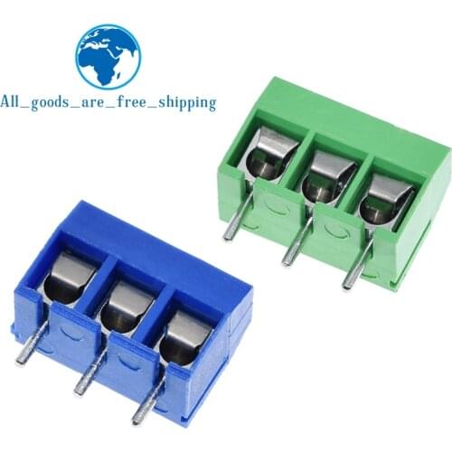 10pcs KF301-3P 301-3P 3P 3 Pin Plug-in Screw Terminal Block Connector 5.08mm Pitch 2 Pin Screw Terminal Block good