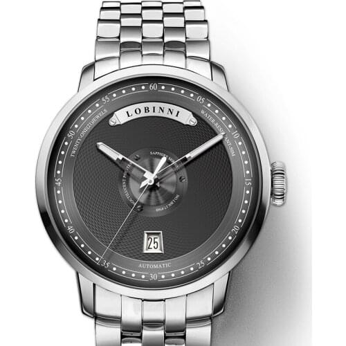 Switzerland LOBINNI Men Watch Luxury Brand Japan MIYOTA Auto Mechanical MOVT Mens Watches Sapphire Full Steel Relogio L16050-6