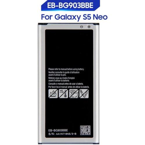 Original Samsung Replacement Battery For Galaxy S5 NEO G903F G903W Genuine Phone Battery EB-BG903BBE 2800mAh