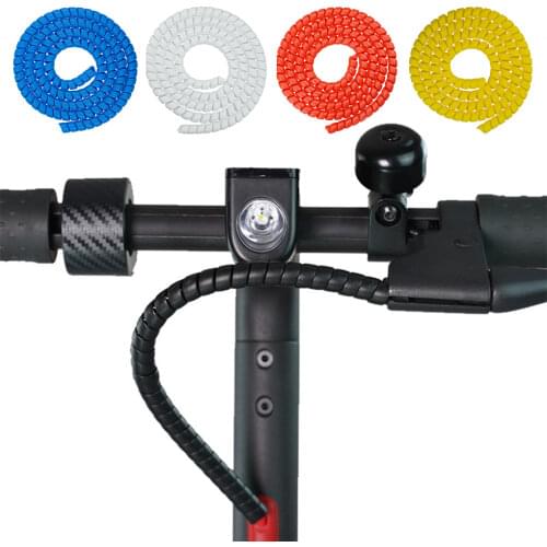 Electric Scooter Brake Line Organizer Pipe Protection Spiral Wrap Winding Cable Wire Cover Tube Protective Cover for Xiaomi M365