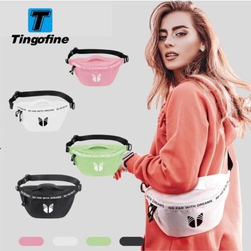 Tianxiu Ins Chest Bag Female 2021 New Leisure Korean Students Broadband Shoulder Messenger Bag Fashion Canvas Purse