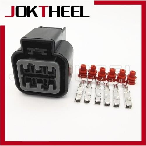 1/5/20sets KUM 6 Pin female 090 oxygen sensor plug automotive headlight Head lamp connector for KIA Hyundai Elantra PB625-06027