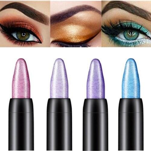 15 Colors Highlighter Eyeshadow Pencil Waterproof Long Lasting Glitter Matte Eye Shadow Stick Makeup Pigment Pen Cosmetics