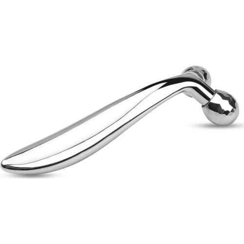 3D Face lift Roller Massager Metal+ABS Massage Instrument 360 Rotate Roller Massager Y Shape For Face Lifting Wrinkle Remover