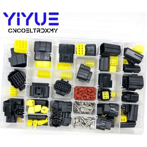 424 Pcs Denso 1-16Pin Way Waterproof Wire Connector Plug Car Auto Sealed Electrical Set Car Truck connect Kit