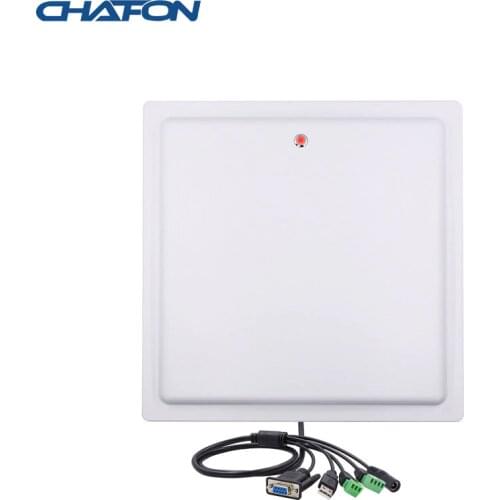 Chafon 15m long range uhf rfid reader usb rs232 wg26 relay interface built-in 12dbi gain antenna free SDK for car parking
