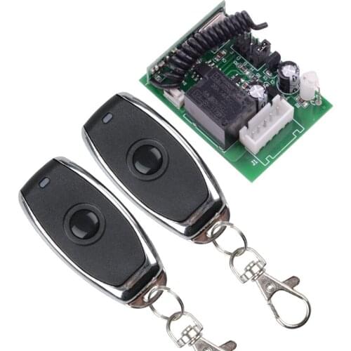 DC 12V 1CH 5A 433 MHZ Wireless Remote Control Light Switch Memory Function + Delay Time 3S 5S 10S Receiver