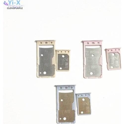 10pcs/lot For xiaomi Redmi 5A Big Small SIM Card Tray Holder Micro SD Card Holder Slot Adapter hongmi 5A