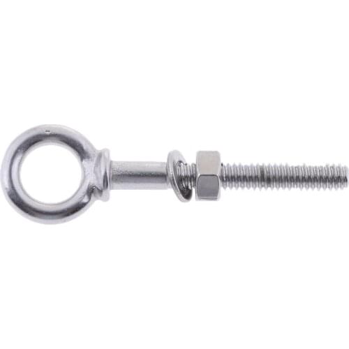 Long Lifting Eye M4 X 40mm Stainless Steel 304 Nut Washer Boat Shade