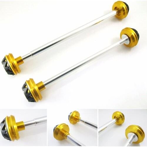 For YAMAHA R1 2007 2008 Front Rear CNC Wheel Axle Fork Crash Protector Slider Stand Screw