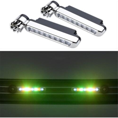 2pcs car daytime running lights 8 LED DRL daylight headlight lamp white wind energy no need external power supply car light wind