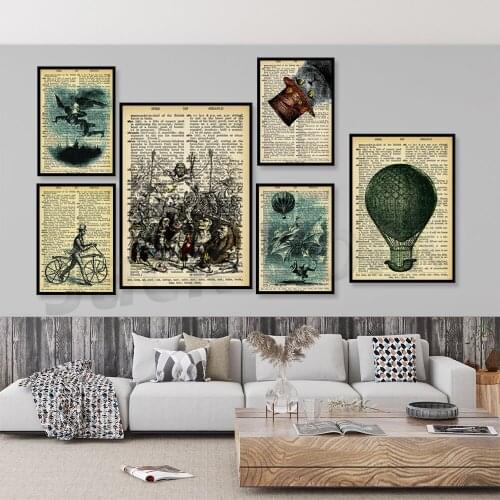 Gothic Rock Dog Steam Living Room Childrens Room Decoration Painting Cuadros Decoracion Salon Canvas Art