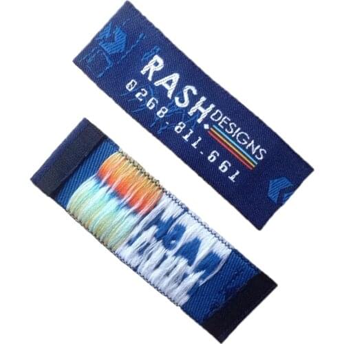 Customized Fabric Garment Labels For Sewing Patchwork For Shoes Bags Tags Costom Clothing Name Tag For Needlework Woven Label