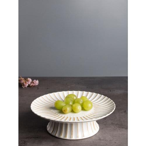 Round Japanese Style Dinner Plates Service De Table Assiette Western Steak Tray Cake Trays Ceramics Dishes Kitchen Plate