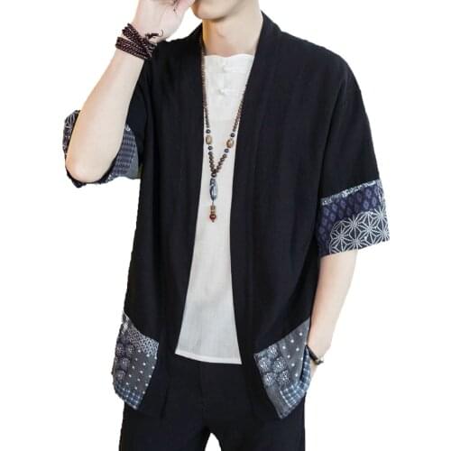 Summer Kimono Men Japanese Jacket Cardigan Style Japonais Streetwea Coat Men Windbreaker Spring Clothing