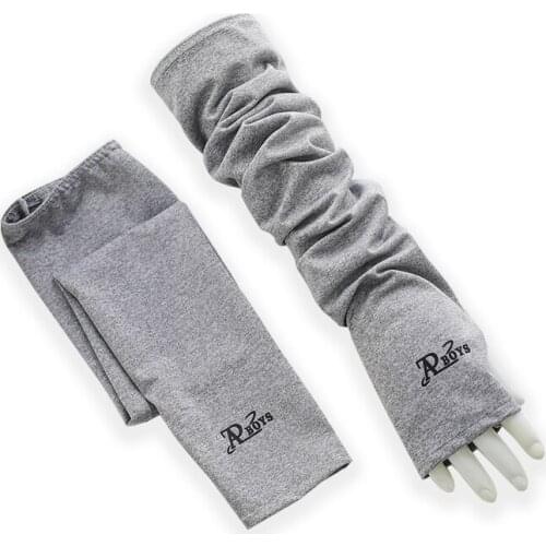 Summer mens sleeves arm sleeves ice sun protection sleeves ice silk gloves arm guards women loose version thin UV