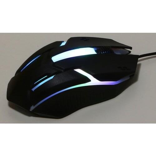 Wired Mouse Fashion LED Light Optical Portable Mouse USB Plug And Play Mouse Ergonomic Professional Gaming Mice For Gaming 2021
