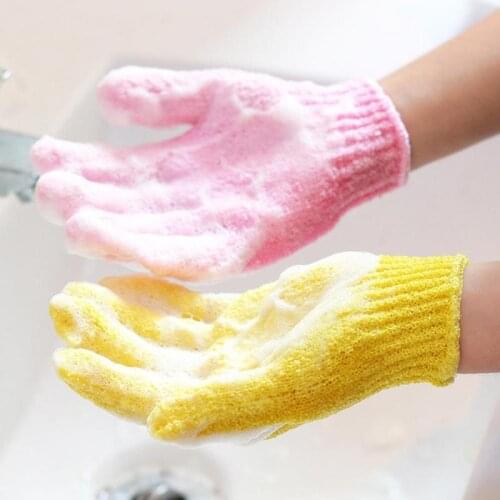 A Five-finger Nylon Bath Glove Exfoliating Bath Glove Massage Glove Free Bath Towel Bath Ball