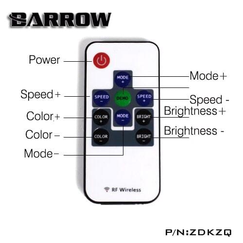 Barrow ZDKZQ Remote Control RGB Light Controller
