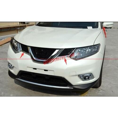 QDAEROHIVE Front Bumper Grille Grill Cover Trim X Trail XTrail ABS Car Styling Accessories for Nissan X-Trail T32 2014-2016