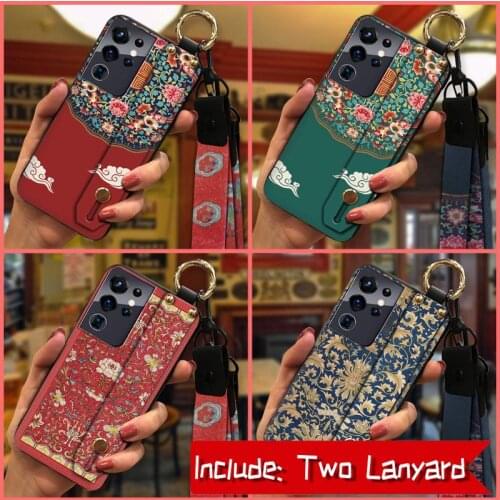 Silicone For Woman Phone Case For Samsung Galaxy S21 Ultra/SM-G998 Back Cover Lanyard Cover For Man