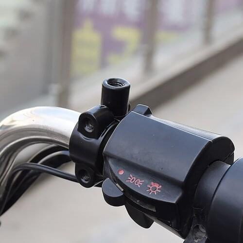 8mm Mirror Mount Holder Clamp on Adapter for Motorcycle 22mm 7/8" Handlebar