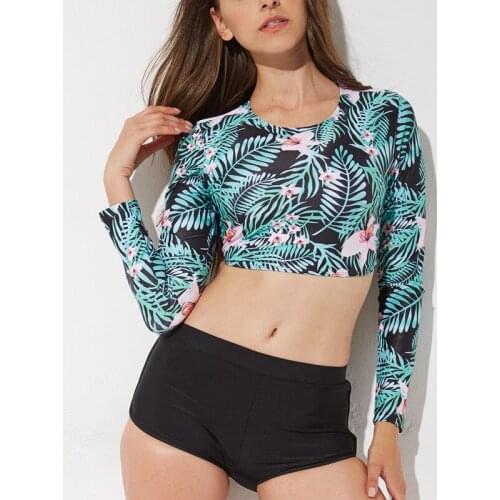 Swimming Short Pants Women Surf Swimwear Rash Guard Rashguard Kitesurf 2019 New Arrivals Long Sleeve Swimsuit Sexy Surfing