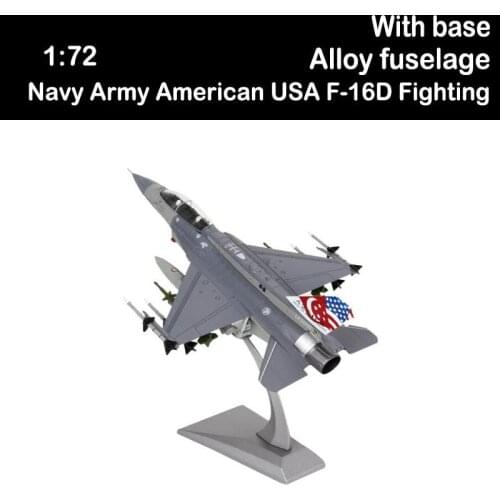 1/72 Navy Army American USA F-16D Fighting F 16D Falcon Airplane Models Adult Children Toys Display Plane Aviation Collections