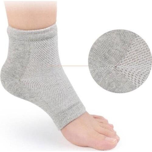 1pair Heel Socks Sleeve Moisturizing Heel Pain Cushion Ankle Heel Protection Sock Moisture Cracked High Heel Socks