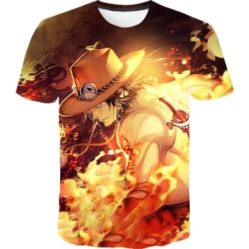 2020 LUCKYFRIDAYF One Piece 3DT-Shirt Luffy Straw Hat Japanese Anime funny T Shirts MEN WOMEN O-neck Black SHORT SLEEVE T-shirt