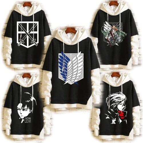 2021 Hoodie Attack on Titan Eren Jaeger Cosplay Hoodies Mikasa Ackerman Levi Sweatshirts Scout Legion Hooded Sweaters Spring