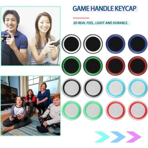 4PCS Game Accessory Protect Cover Silicone Thumb Stick Grip Caps for PS4/3/2 for PS5 for Xbox 360 for Xbox one Game Controllers