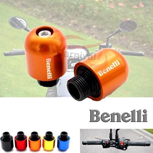 Motorcycle accessories CNC handlebar grips Bar ends sliding cover laser logo for Benelli TNT BN 600 300 250 250 Leoncino 500