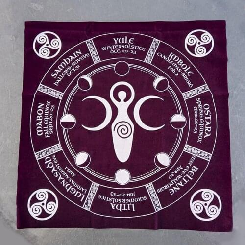 Velvet Altar Tarot Tablecloth Wicca Tapestry Cover Room Indoors Ornament
