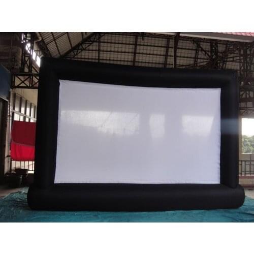 Big sale! 5*3m Giant Inflatable Movie Screen Outdoor Inflatable Screen With Blower H
