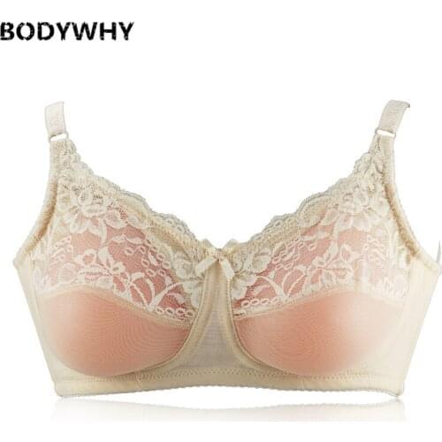 New Products High-quality Prosthetic Bra Two-in-one Set Silicone Bra Pad Full Cup Big Breasts Underwear Bra Fake Breasts
