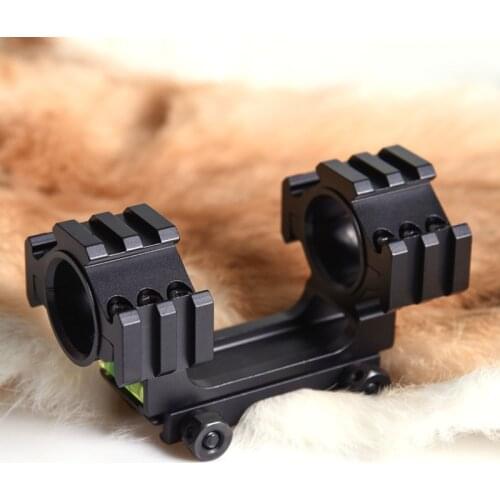 One Piece Scopes Mount Diameter 25.4/30mm Rings Adapter 20mm Weaver Picatinny Rail Mount With Bubble Level For Outdoor Spotting