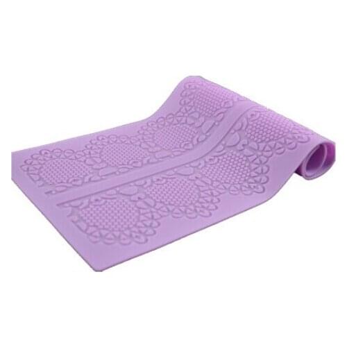 CT411 Silicone cake mold floral sugar lace mold decoration for wedding cake