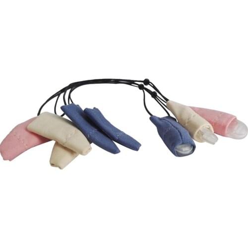 Hearing Aid Holder with Clip Binaural Coded Protector for BTE Bilateral Lanyard Clip Moisture Protection Wax Management