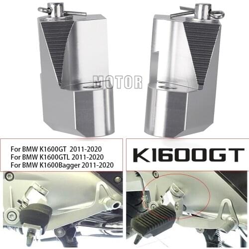For BMW K1600GTL K1600GT L K1600Bagger/GT/GTL 2011-2020 Motorcycle Footrest Relocation Foot Peg Passenger Footpeg Lowering Kit