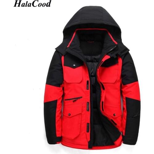 HALACOOD Quality Men Fashion Down Jacket Winter Down Coat Parka Male White Duck Down Thickening Business Jackets Coat Plus Size