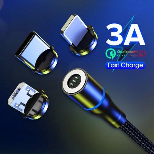 LOERSS Magnetic Cable Micro USB Type C Magnetic Charging Cables Magnetic Charger for iPhone Samsung Huawei Xiaomi Quick Charge