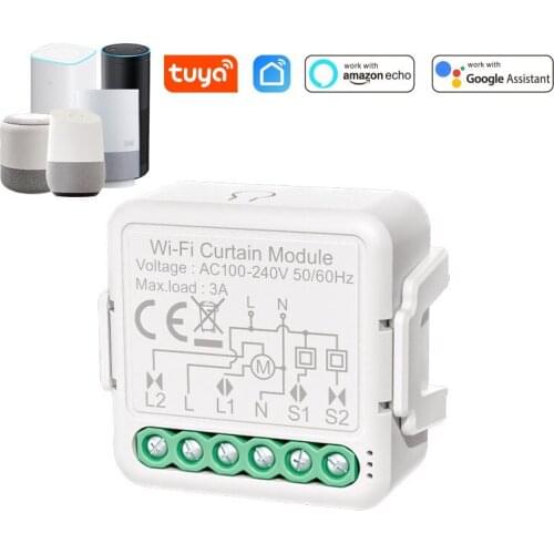 Tuya Smart WiFi Curtain Switch Module DIY Tool For Blind Motor Voice Control Work With Alexa Google Home APP Remote Control