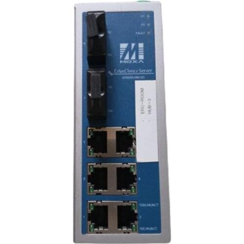 MOXA ED6008-MM-SC Input 12-48VDC Industrial Etherdevice Switch Used