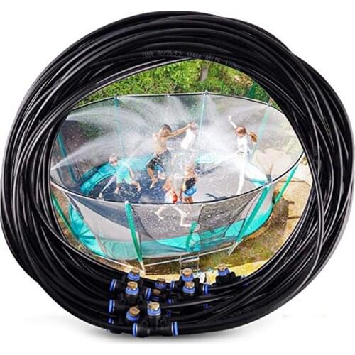 2020 New Trampoline Sprinkler For Childrens Trampoline Outdoor Water Park Dedicated PE High Pressure Atomizing Cooling Pipe