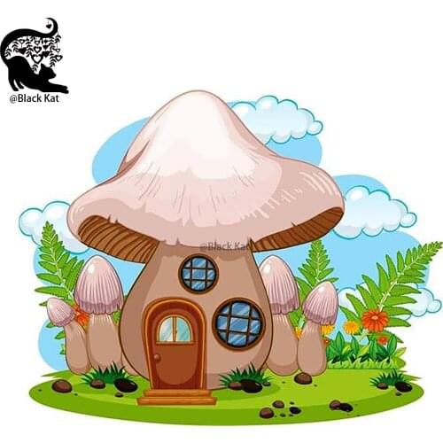 New Mushroom House Metal Cutting Dies for Scrapbooking Craft Paper Card Making Stencil Dies Embossing Die Cuts