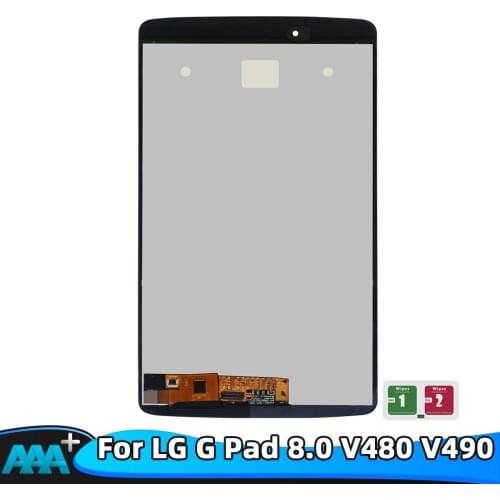 New 8" inch panel LCD combo For LG G Pad 8.0 V480 V490 Tablet LCD Display + Touch Screen panel Digitizer Assembly Combo